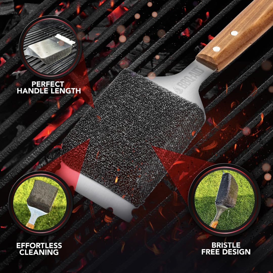 BBQ-AID cleans infrared and charcoal grills without damaging surfaces.