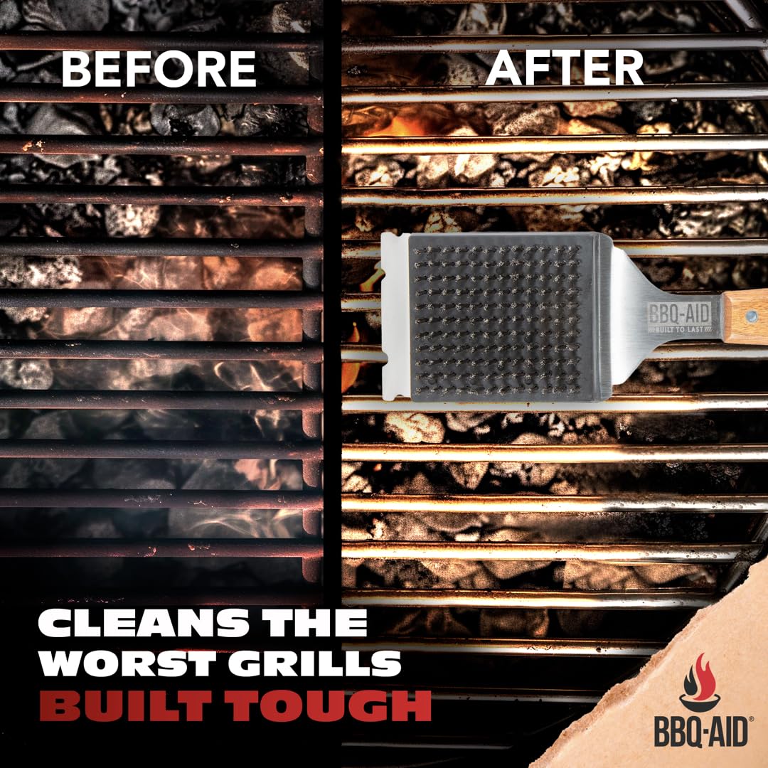 BBQ-Aid no scratch cleaning protects porcelain and ceramic surfaces