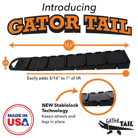 BBQ Butler Gator Tail with Stablelock keeps grill components securely in place.