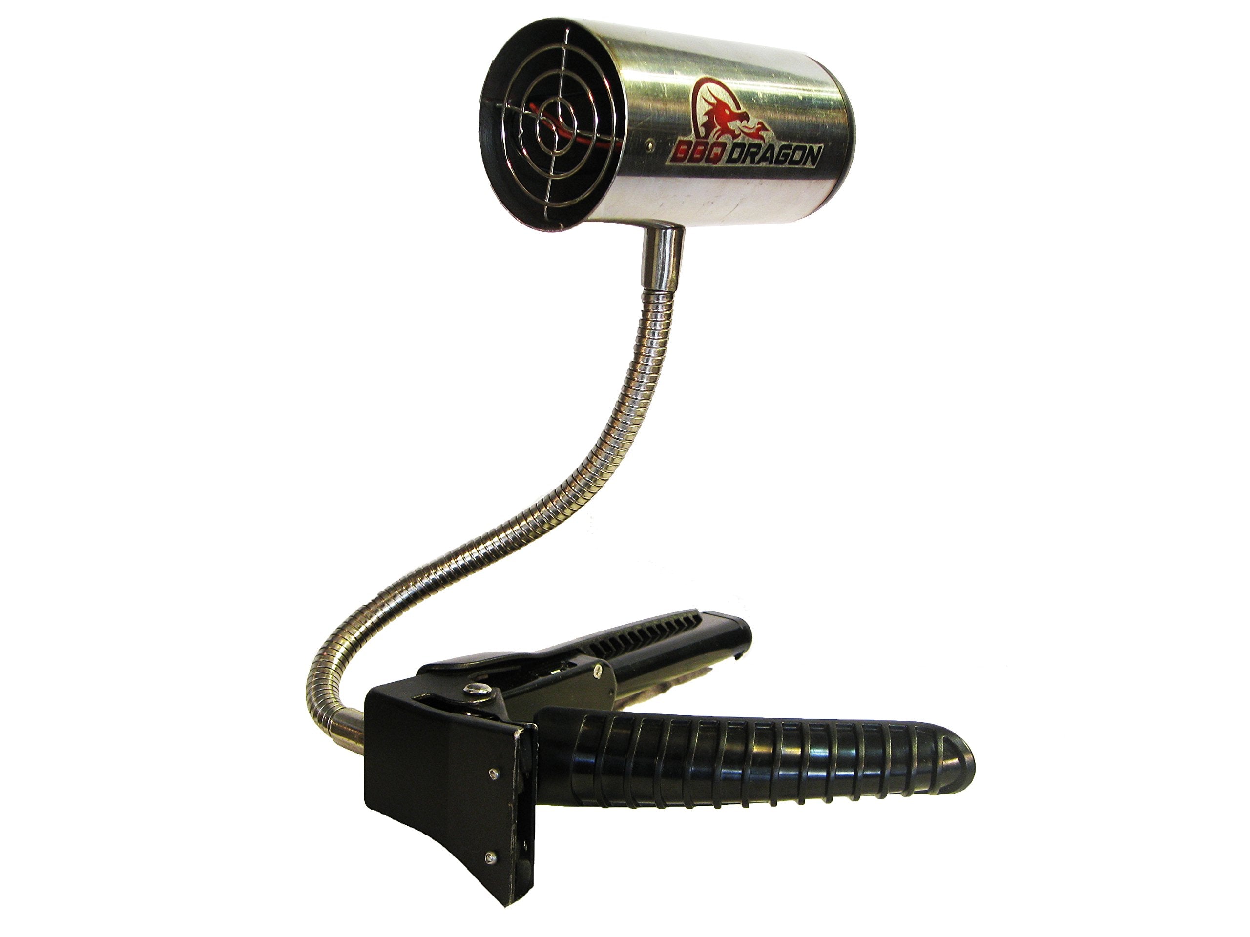 BBQ Dragon Charcoal Fan cool-touch stainless body stays safe during use.