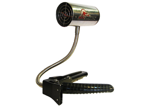 BBQ Dragon Charcoal Fan cool-touch stainless body stays safe during use.