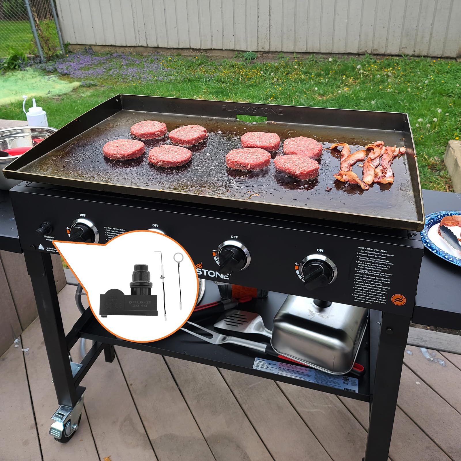 BBQ Future compatible with Blackstone models 1553-1849 for straightforward replacement.