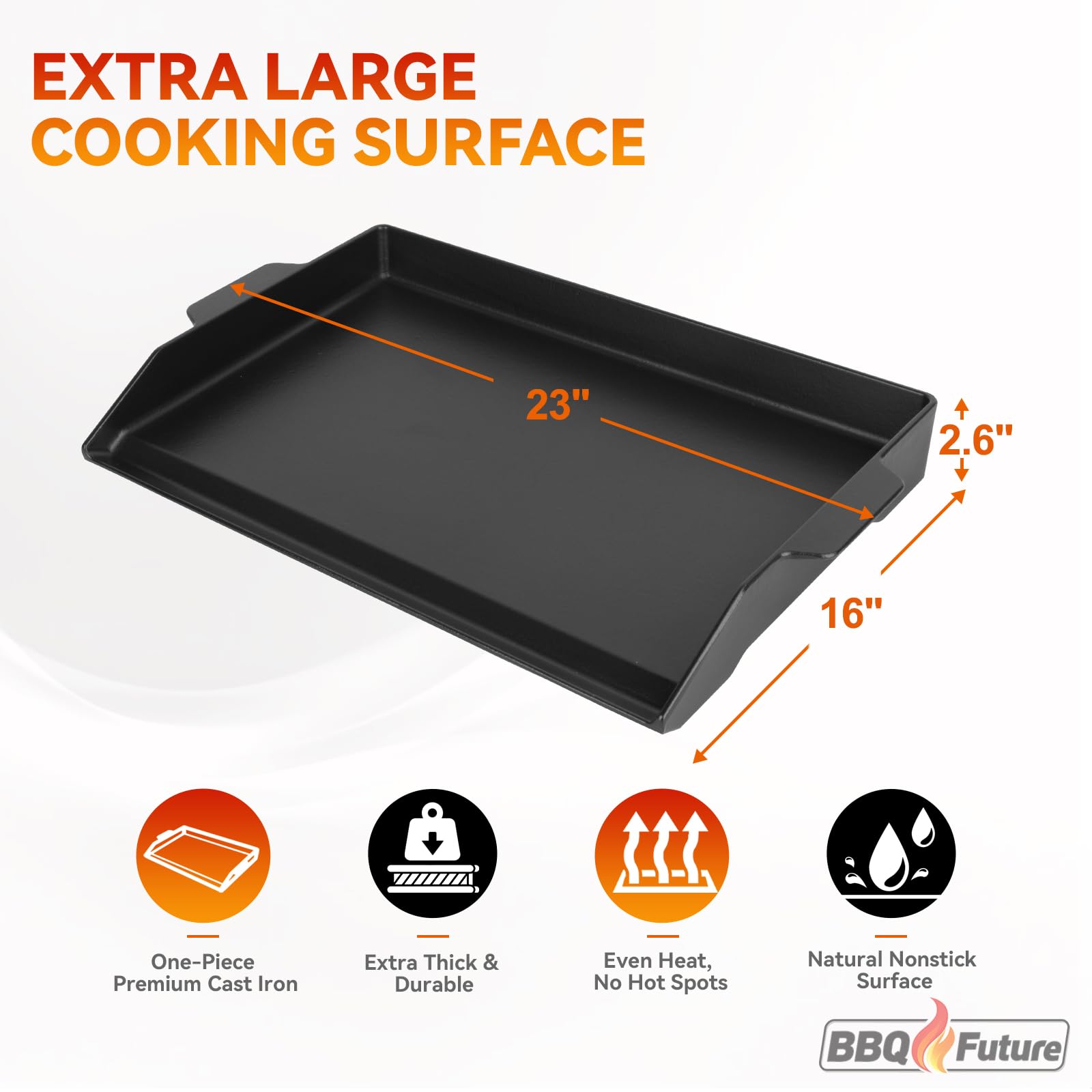 BBQ Future gas grill spatula set (3-pack) ready for precise flipping