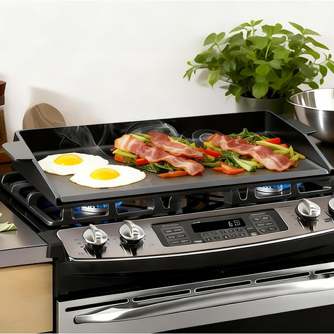 BBQ Future side-handles design enables easy repositioning on grill