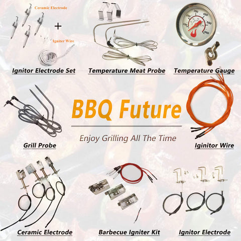 BBQ Future size-fit note guides correct ignition-part compatibility