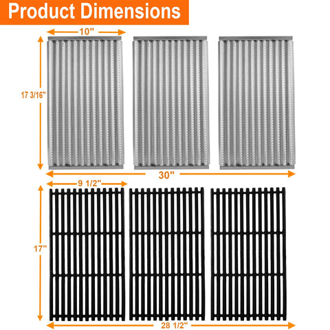 BBQ Future stainless steel emitter plates deliver durable, rust-resistant heat for Charbroil grills