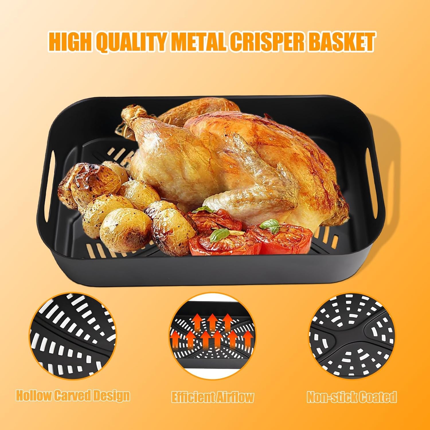BBQ-PLUS air fryer liners 100-pack simplify cleanup and grease absorption