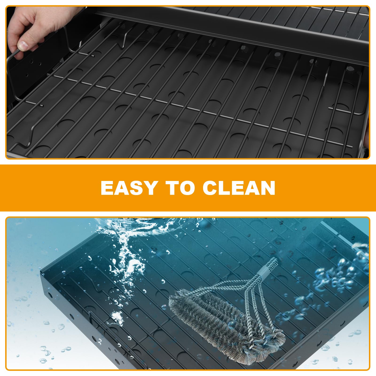 BBQ-PLUS 12.9-inch width fits common tray openings for easy retrofit