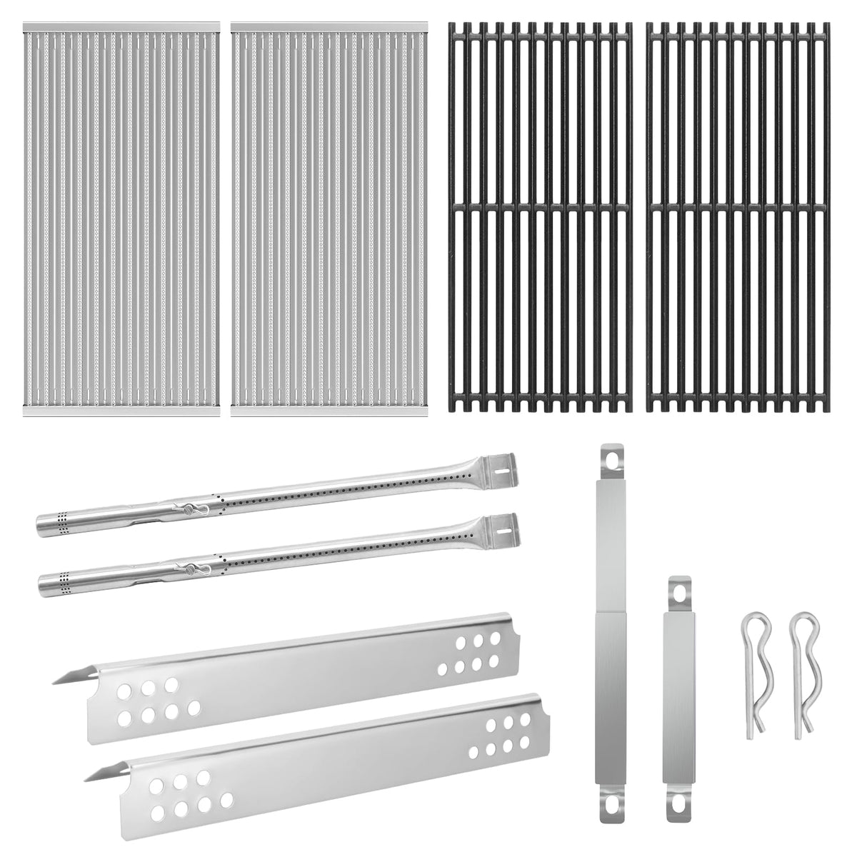 BBQ-PLUS cast iron cooking grates deliver even heat and durable searing.