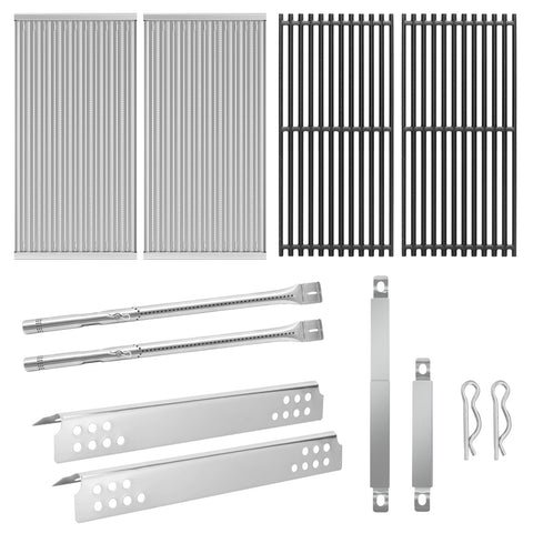 BBQ-PLUS cast iron cooking grates deliver even heat and durable searing.