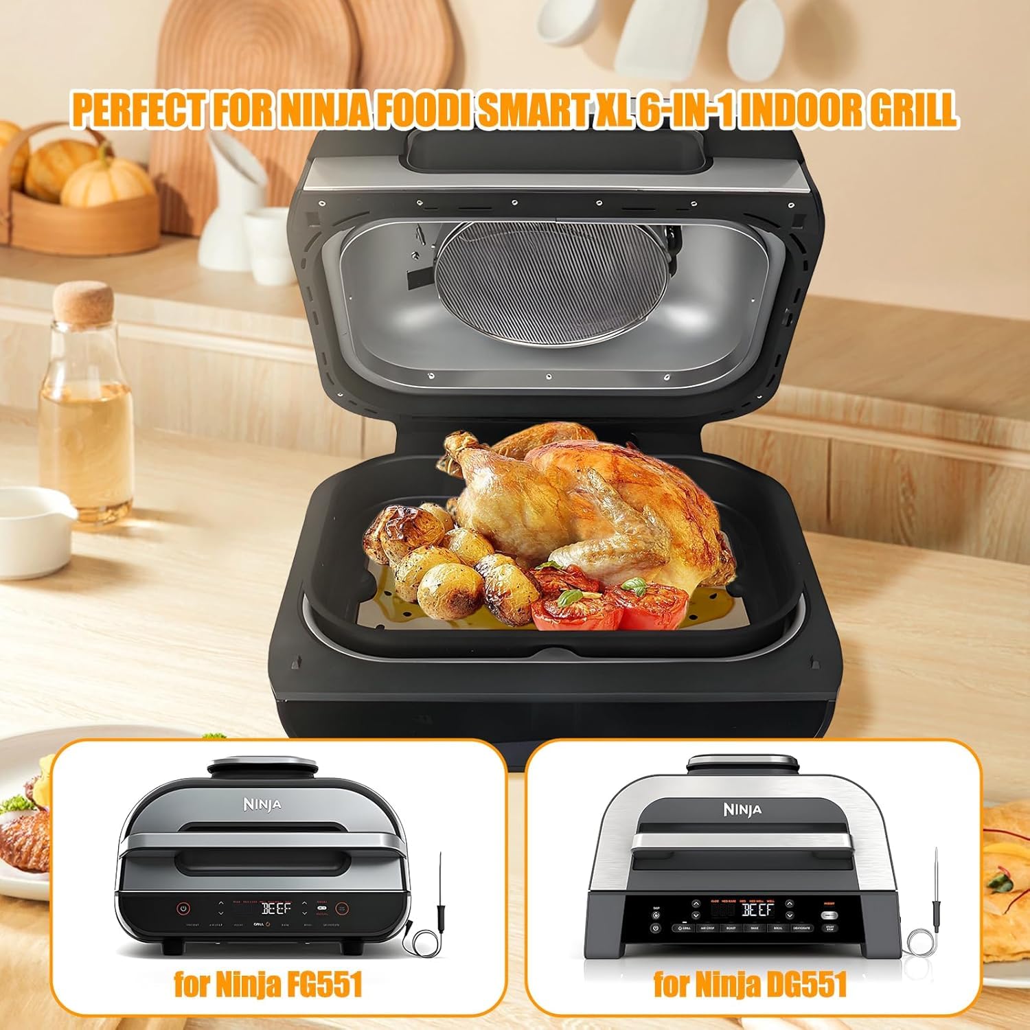BBQ-PLUS non-stick griddle pan releases food smoothly for quick cleanup