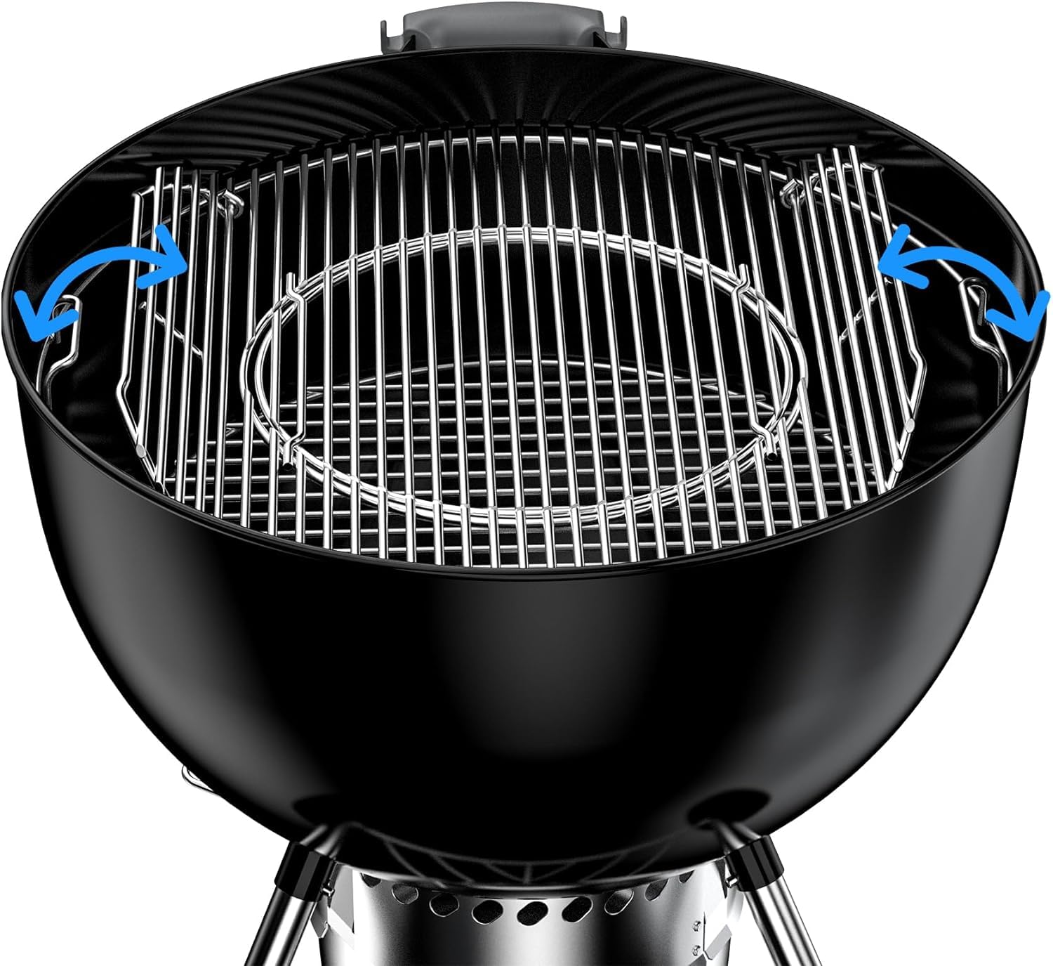 BBQ-Yummy diamond sear pattern enables professional marks when used with grate