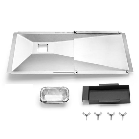 BBQ-Yummy grease tray with adjustable length fits Nexgrill models for cleaner grilling.
