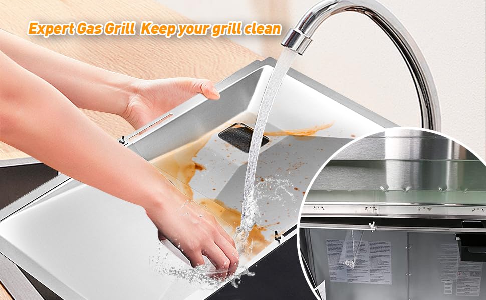 BBQ-Yummy grease tray compatible with BHG grills for easier cleanup.
