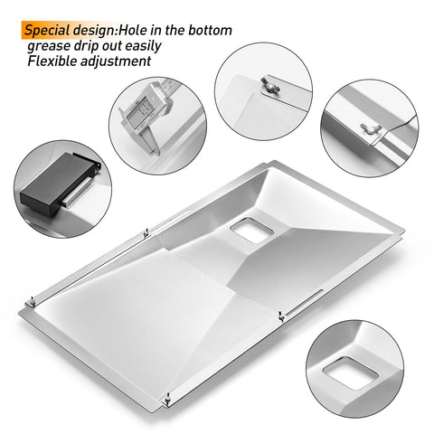 BBQ-Yummy grease tray demonstrates compatibility with Charbroil grills.