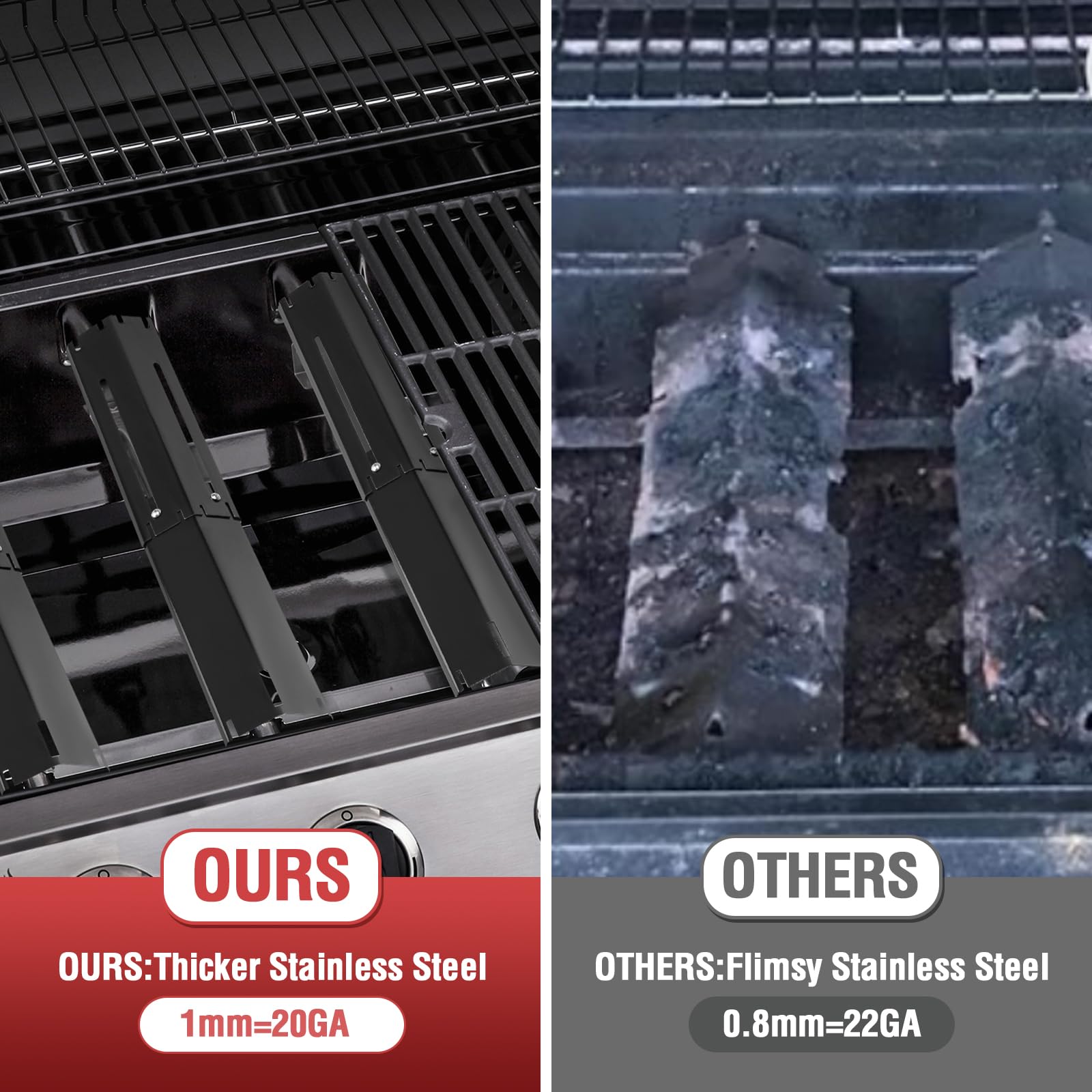 BBQ-Yummy heavy-duty porcelain-coated steel construction for durability.