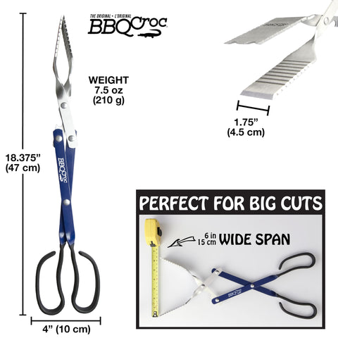 BBQ Croc 3-in-1 tool bottle-opener adds convenient beverage access.