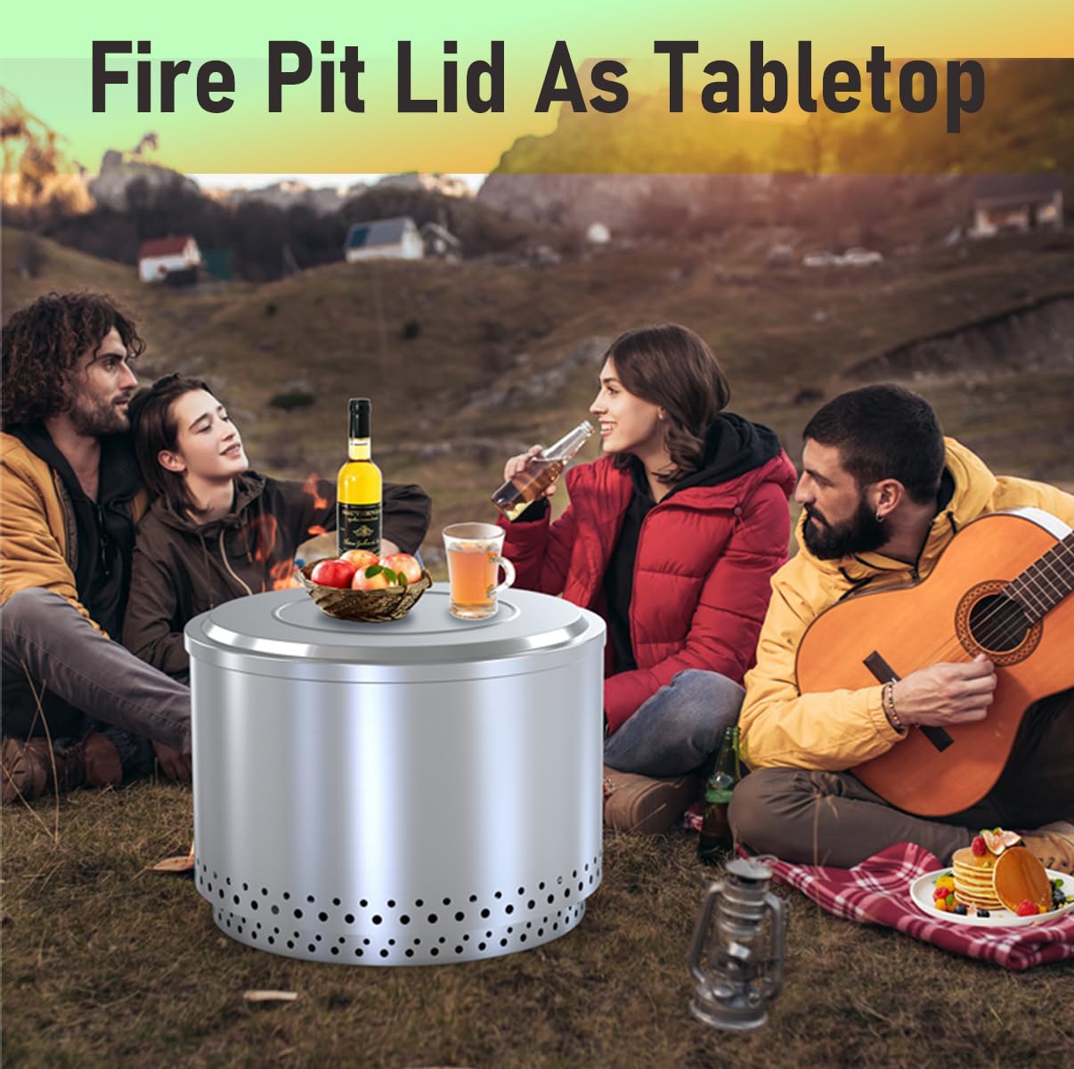 BBQCuker lid demonstrating heat containment for a safe burn after use