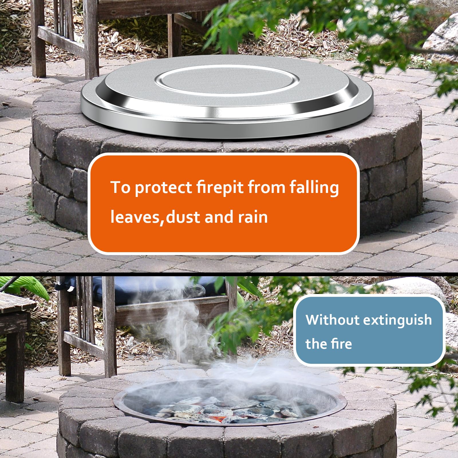 BBQCuker lid with precision fit for Solo Stove 19.5 inch pit