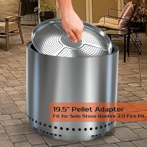 Close-up of BBQCuker pellet adapter highlighting durable one-piece molded design for longevity.