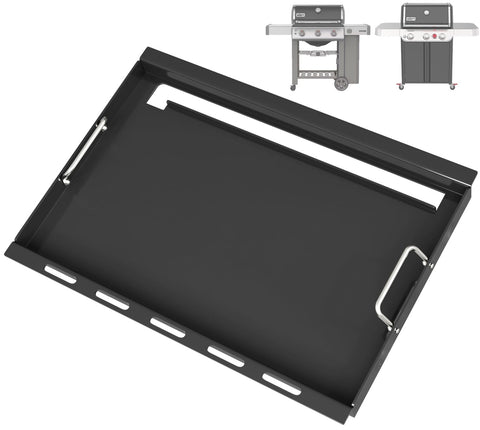 BBQ Future 6788 full-size griddle insert on Weber Genesis II 300-series for versatile searing