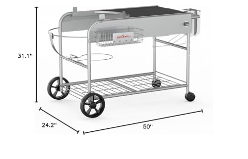 BBQMall grill table assembly steps shown for quick setup