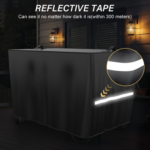 BBQMall reflective tape and handles aid nighttime visibility.