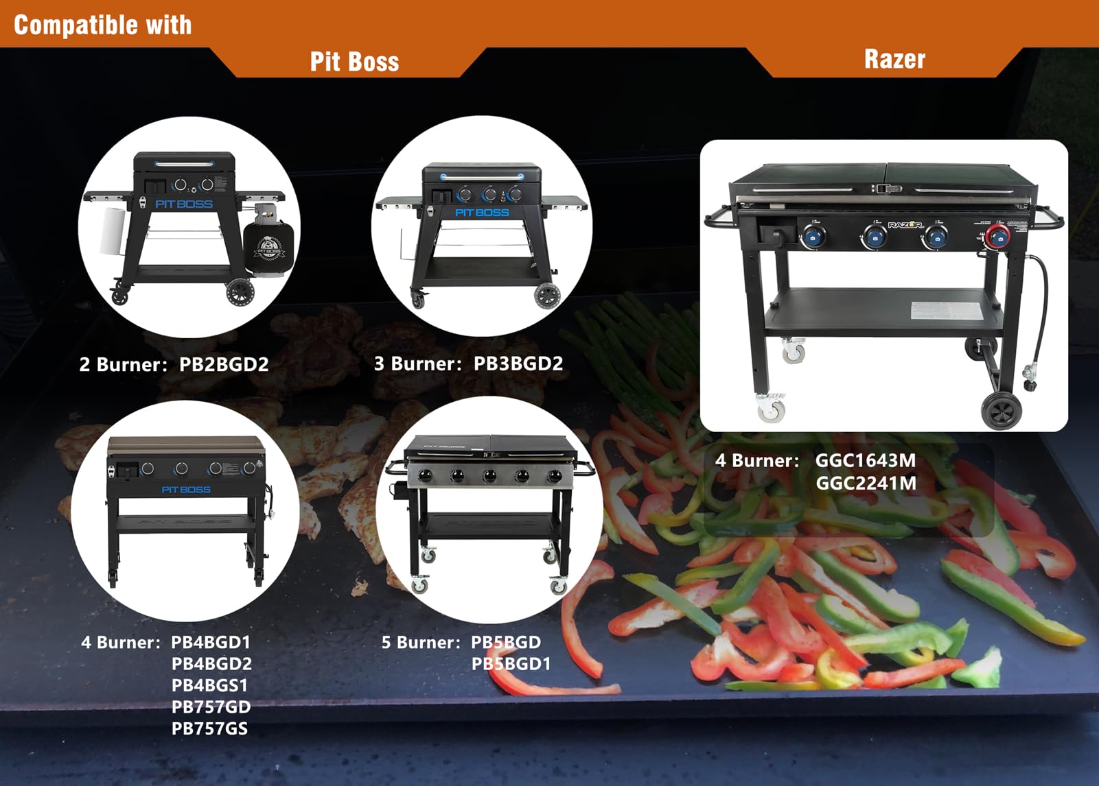 BBQMFG liner compatible with GGC2241M maintains a clean pan area