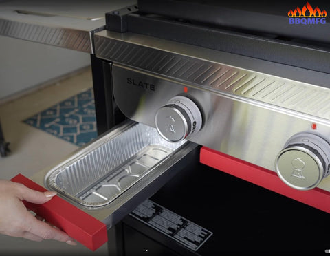 BBQMFG liner for Weber Slate griddle for mess-free cooking.