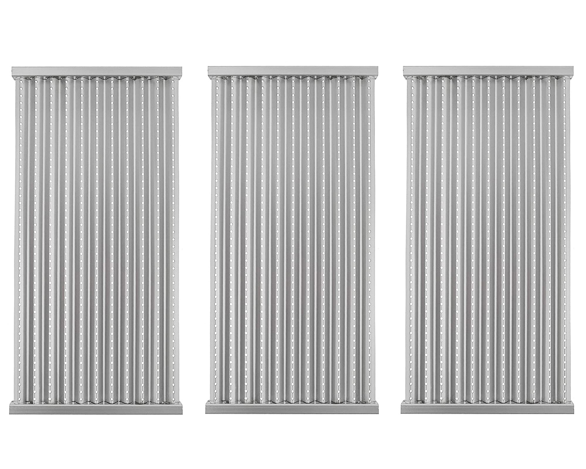 BBQration 17-inch stamped stainless emitter for Charbroil grills, durable replacement part.