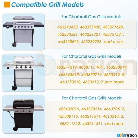 BBQration Charbroil-compatible grill wheels for quick replacement.