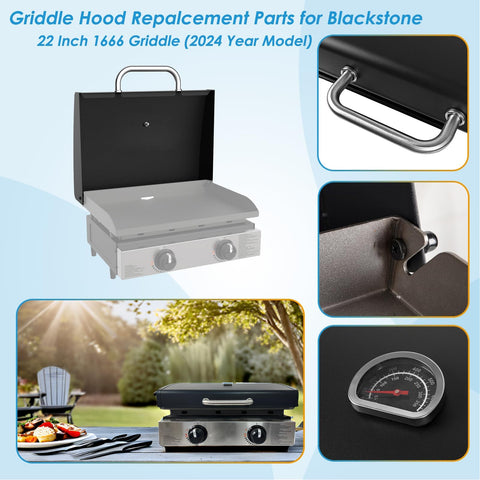BBQration easy-open hinge enables hands-free front access during cooking.