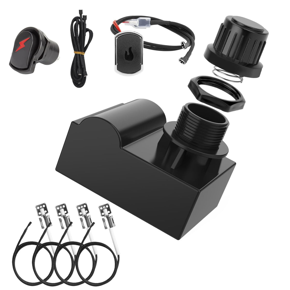 BBQration four-outlet ignition module for Charbroil replacement provides quick starts.