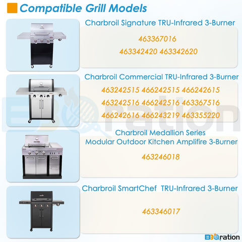 BBQration G466-2400-W1 compatible emitter demonstrating precise fit for TRU Infrared.