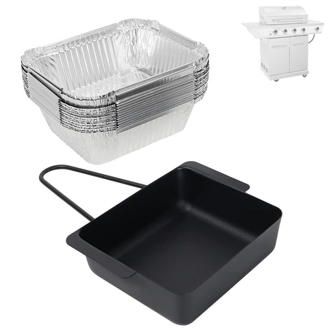 BBQration grease pan for Nexgrill 720-0830X with drip collection for easy cleanup.