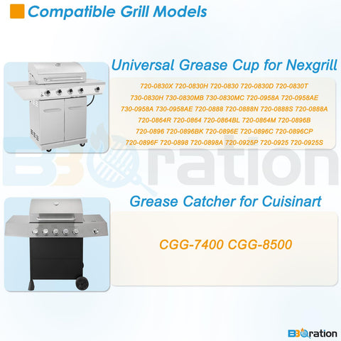 BBQration grease pan shows universal fit and durable edges for grilling.