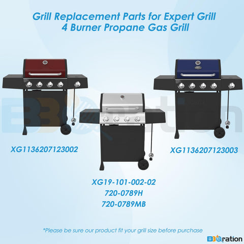 BBQration matte cast iron grates for durable, even heating.