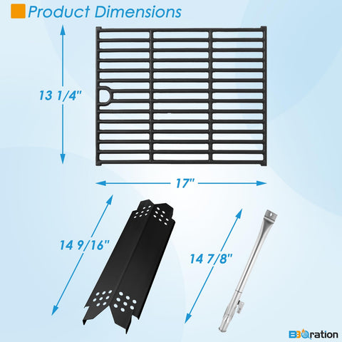 BBQration Nexgrill burners close-up with durable components