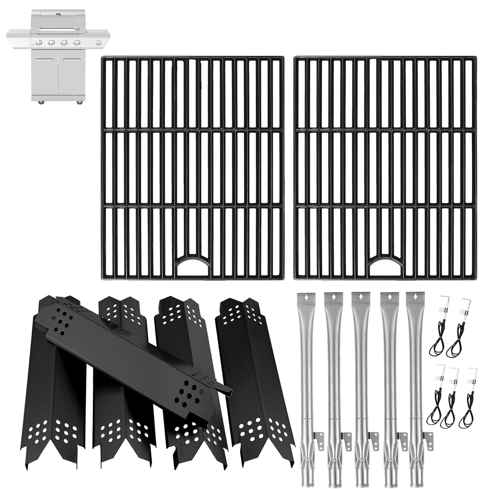 BBQration Nexgrill cooking grates two-pack for even searing