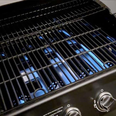 BBQration two-pack cast iron grates providing durable, even heating for barbecues.