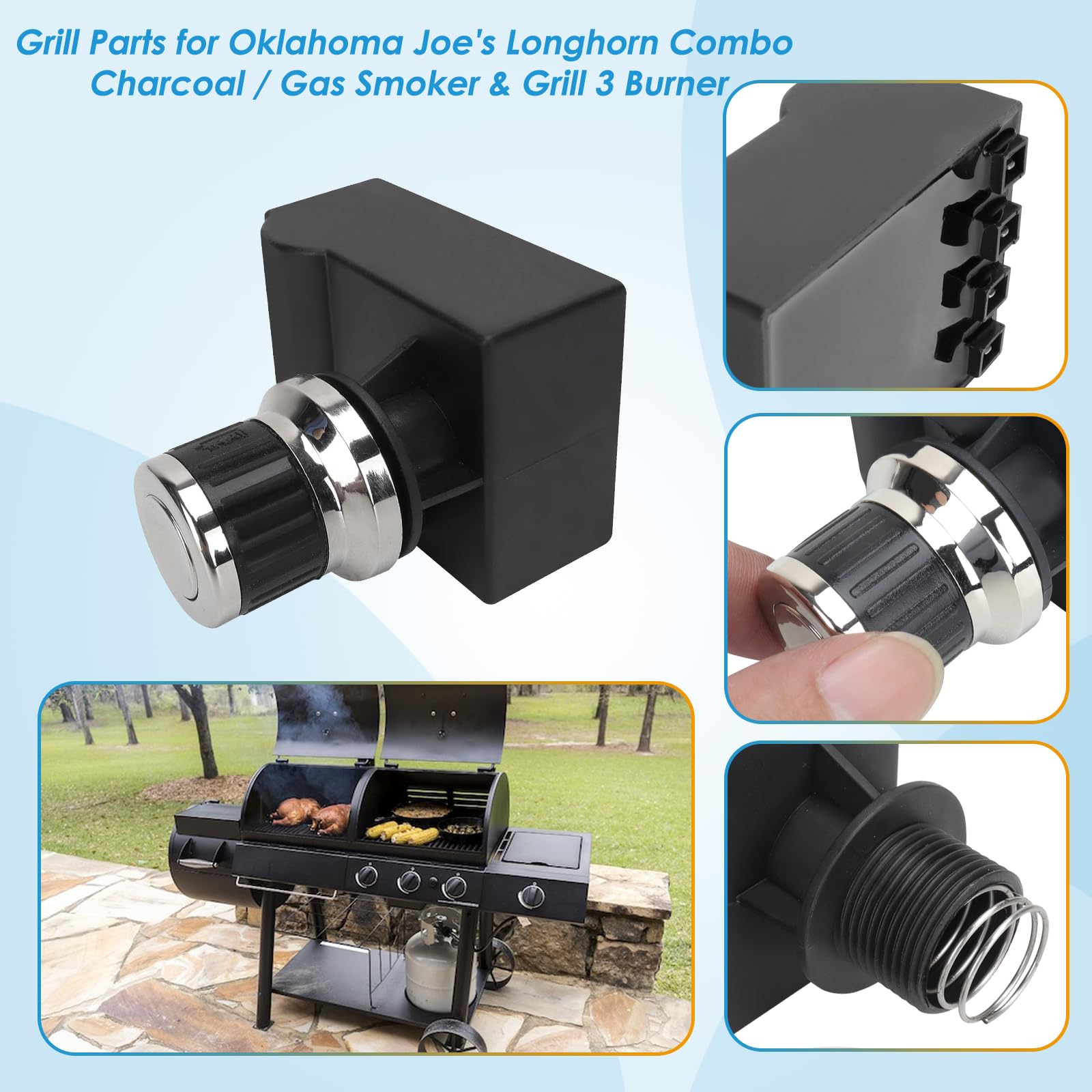 BBQration compatible Charbroil and Oklahoma Joe's parts kit for easy maintenance