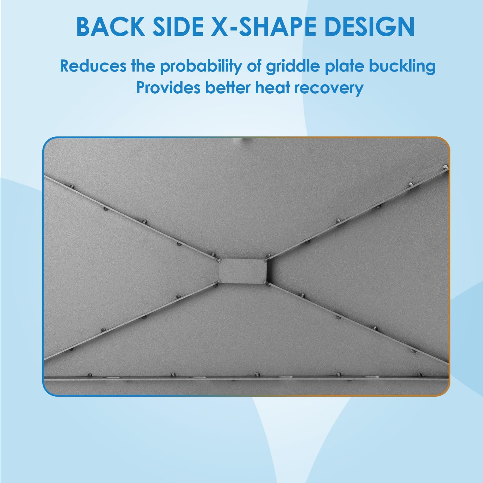 BBQration replacement top for Blackstone 1839 supports even cooking across the surface.
