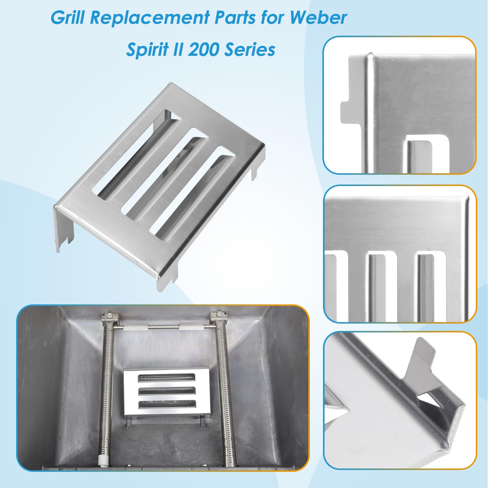 BBQration Spirit II parts kit image showing replacement components