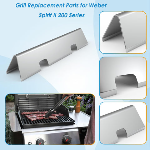 BBQration crossover burner ensures even grilling across Spirit II zones