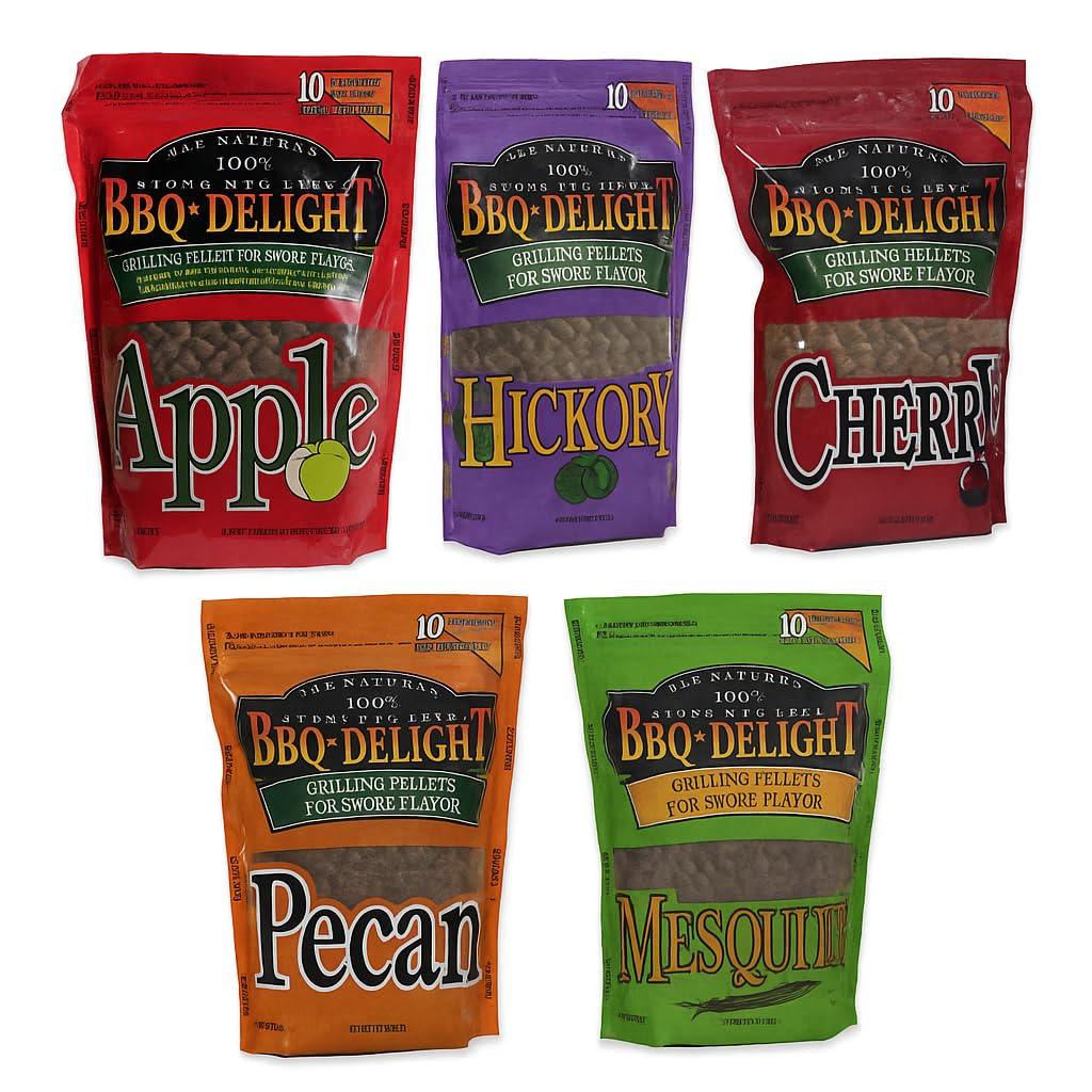 BBQ'rs Delight Apple pellets pack delivers sweet fruit smoke for beef and pork.