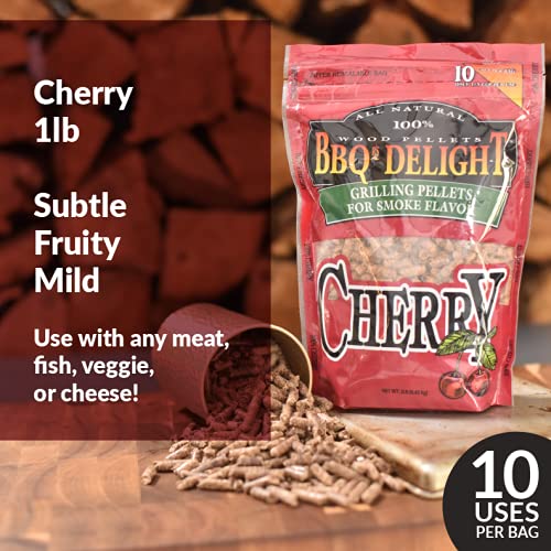 BBQ'rs Delight Pecan pellets pack yields milder, sweeter smoke with a nutty finish.