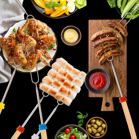 BBQStyle campfire sticks ideal for patio bonfire and camping