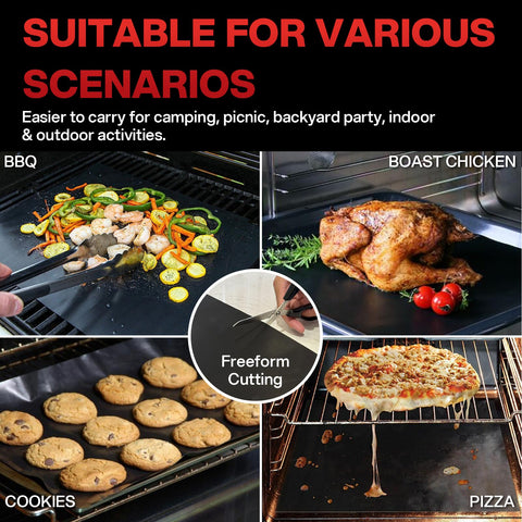 BBQtrips mats used on gas, charcoal, and electric grills.
