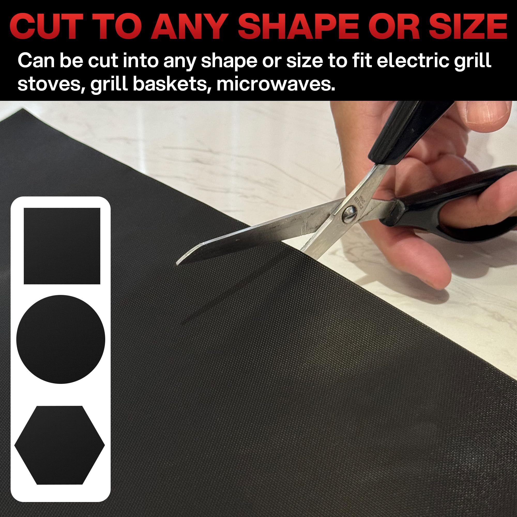 BBQtrips cuttable design lets you shape mats to fit grills.