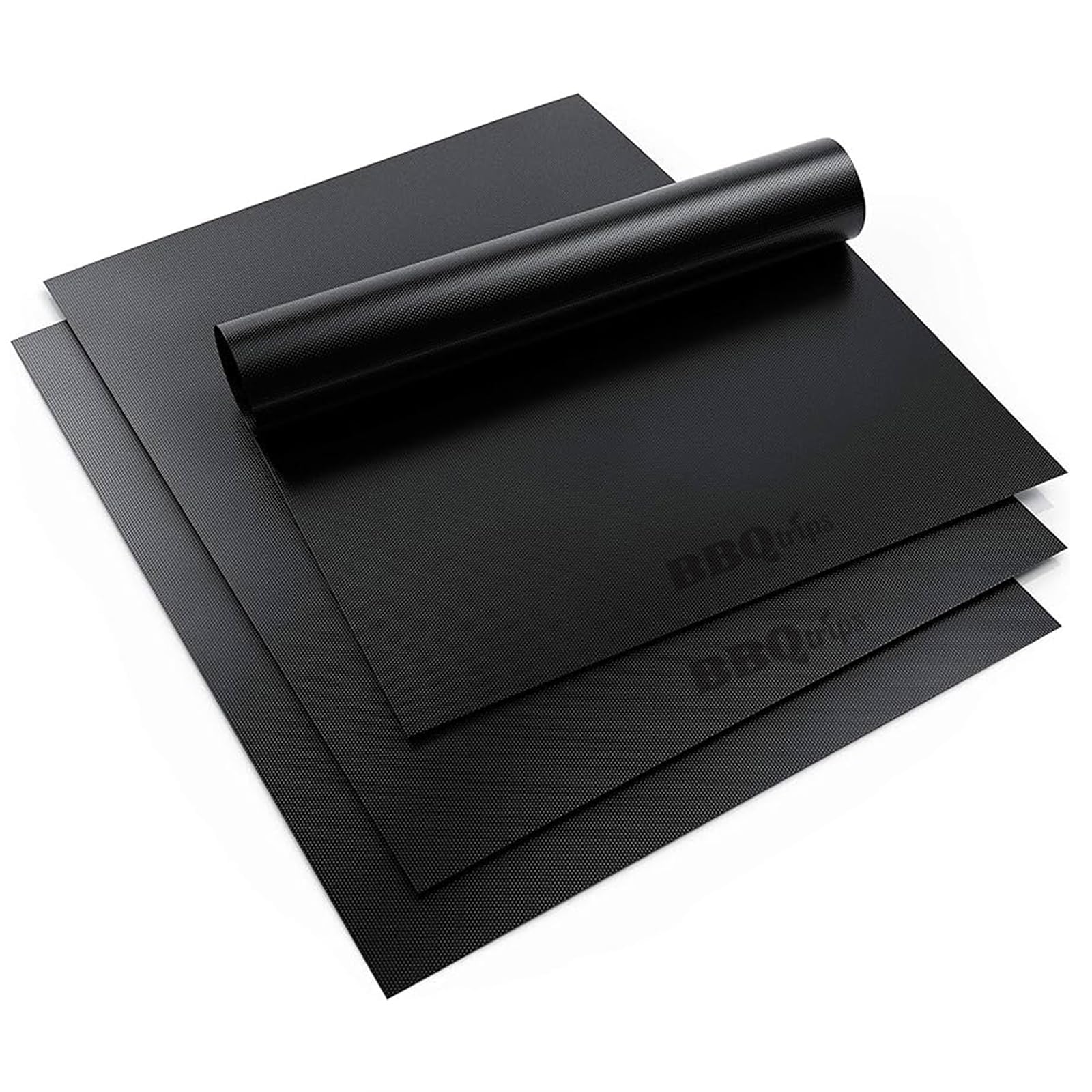 BBQtrips mats rolled for compact storage and portability.